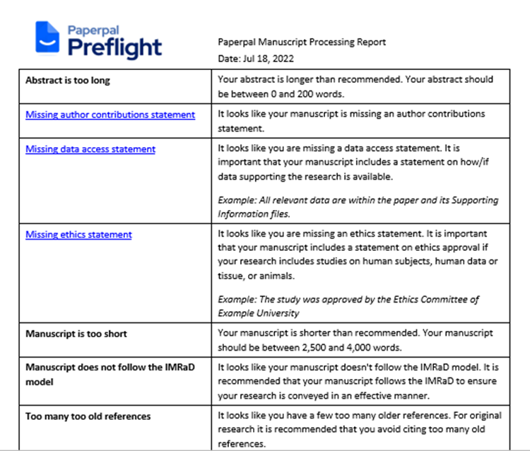 Does Your Paper Have All The Key Declarations for Journal Submission? Paperpal
