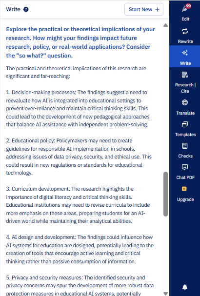 implications of research
