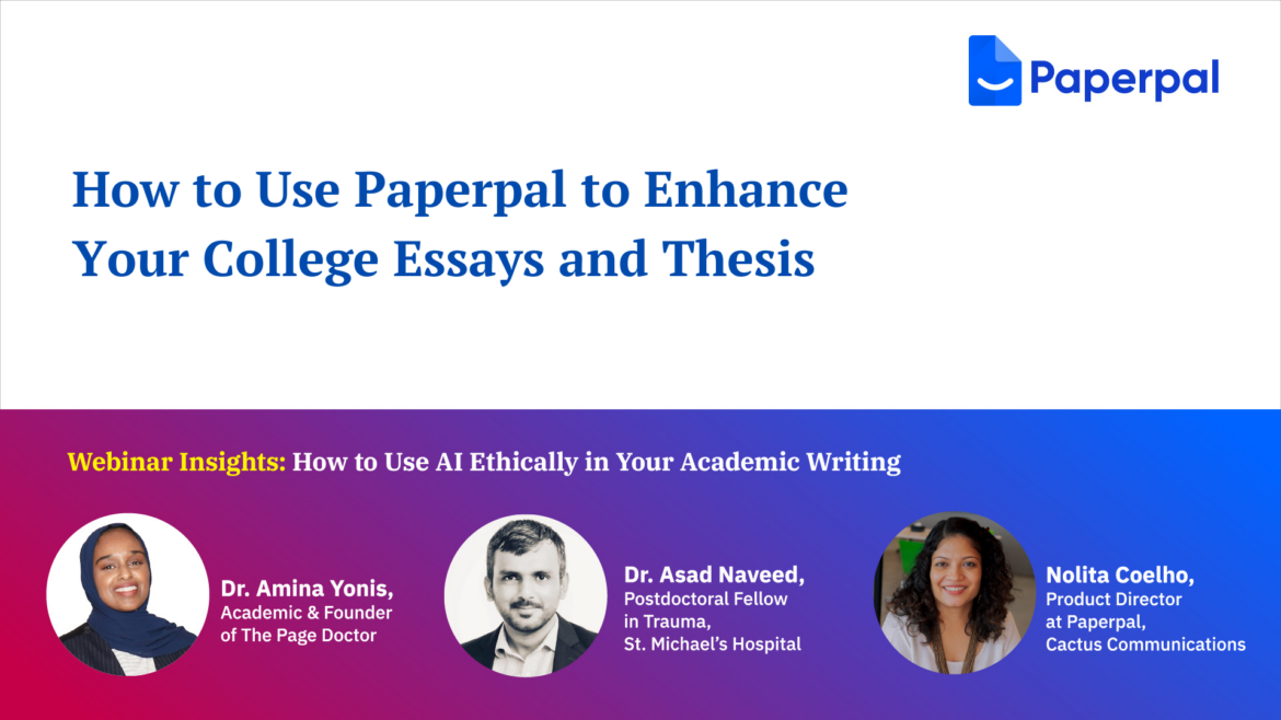 Write College Essays with Paperpal Write College Essays with Paperpal