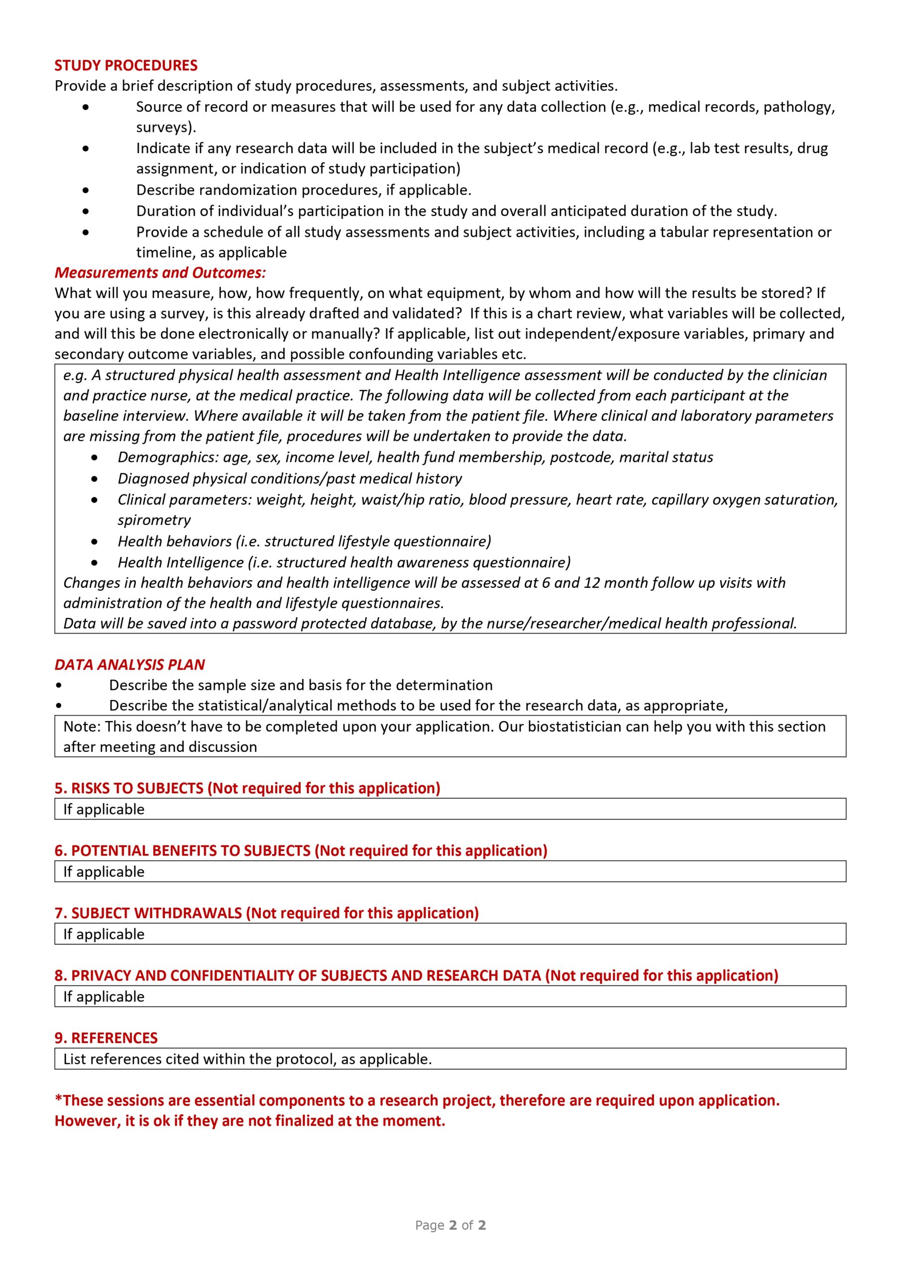 Research Proposal Template