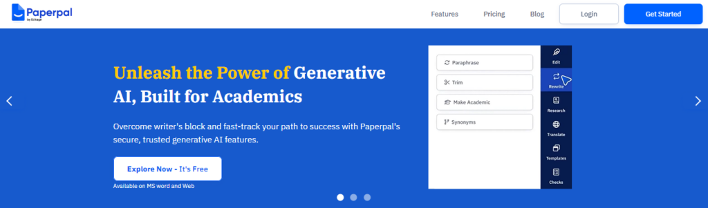 Paperpal AI Paraphrasing Tool