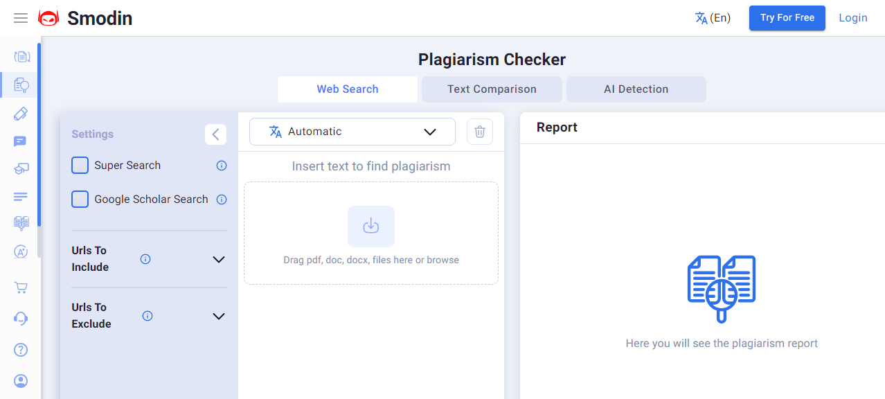 Smodin Plagiarism Checker