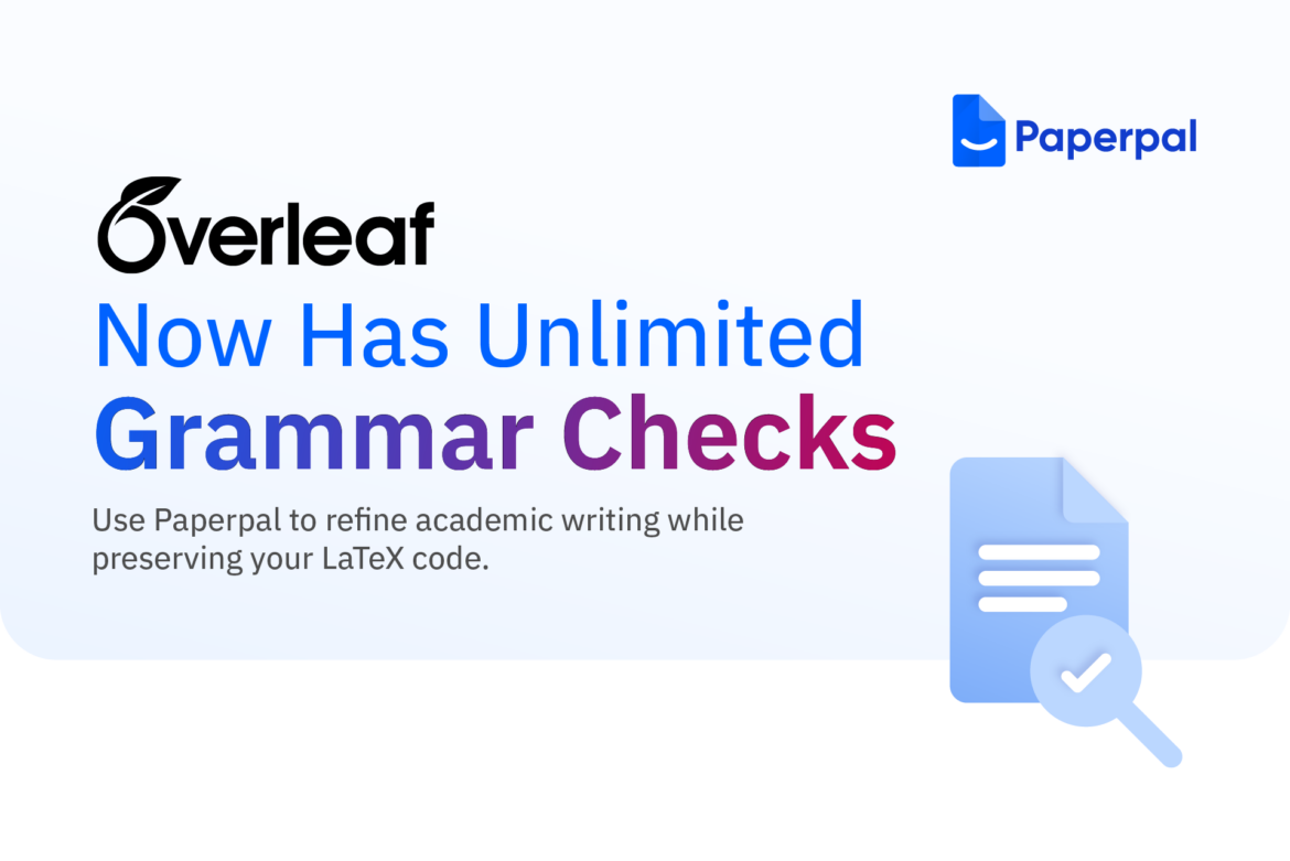 Paperpal integrates with Overleaf Paperpal integrates with Overleaf