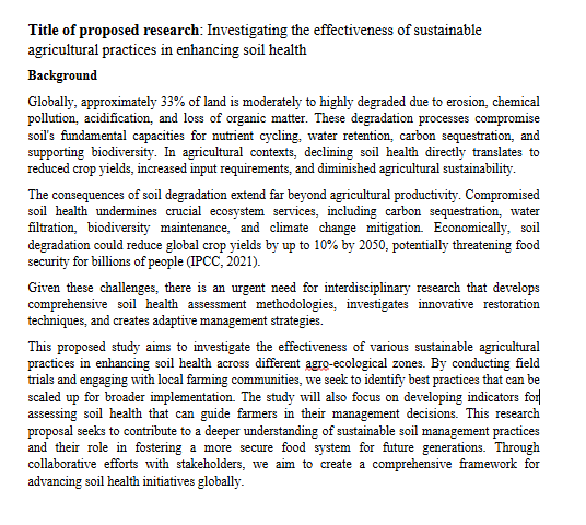 Background of the study in research proposal example 