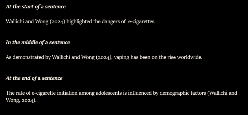 Harvard In-Text Citations